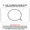 6 X 12 Full Size Aluminum License Plate for Cars and Trucks  Thumbnail