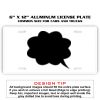 6 X 12 Full Size Aluminum License Plate for Cars and Trucks  Thumbnail