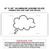 6 X 12 Full Size Aluminum License Plate for Cars and Trucks  Thumbnail