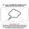 6 X 12 Full Size Aluminum License Plate for Cars and Trucks  Thumbnail