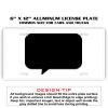6 X 12 Full Size Aluminum License Plate for Cars and Trucks  Thumbnail