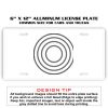 6 X 12 Full Size Aluminum License Plate for Cars and Trucks  Thumbnail