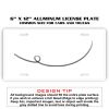 6 X 12 Full Size Aluminum License Plate for Cars and Trucks  Thumbnail