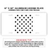6 X 12 Full Size Aluminum License Plate for Cars and Trucks  Thumbnail