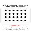 6 X 12 Full Size Aluminum License Plate for Cars and Trucks  Thumbnail