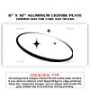 6 X 12 Full Size Aluminum License Plate for Cars and Trucks  Thumbnail