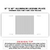 6 X 12 Full Size Aluminum License Plate for Cars and Trucks  Thumbnail