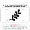 6 X 12 Full Size Aluminum License Plate for Cars and Trucks  Thumbnail