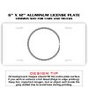 6 X 12 Full Size Aluminum License Plate for Cars and Trucks  Thumbnail