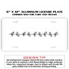 6 X 12 Full Size Aluminum License Plate for Cars and Trucks  Thumbnail