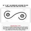 6 X 12 Full Size Aluminum License Plate for Cars and Trucks  Thumbnail