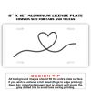 6 X 12 Full Size Aluminum License Plate for Cars and Trucks  Thumbnail