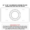 6 X 12 Full Size Aluminum License Plate for Cars and Trucks  Thumbnail