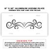 6 X 12 Full Size Aluminum License Plate for Cars and Trucks  Thumbnail