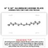 6 X 12 Full Size Aluminum License Plate for Cars and Trucks  Thumbnail