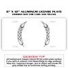 6 X 12 Full Size Aluminum License Plate for Cars and Trucks  Thumbnail