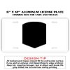 6 X 12 Full Size Aluminum License Plate for Cars and Trucks  Thumbnail