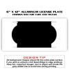6 X 12 Full Size Aluminum License Plate for Cars and Trucks  Thumbnail