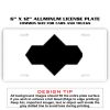 6 X 12 Full Size Aluminum License Plate for Cars and Trucks  Thumbnail