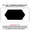 6 X 12 Full Size Aluminum License Plate for Cars and Trucks  Thumbnail