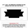 6 X 12 Full Size Aluminum License Plate for Cars and Trucks  Thumbnail