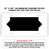 6 X 12 Full Size Aluminum License Plate for Cars and Trucks  Thumbnail