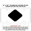 6 X 12 Full Size Aluminum License Plate for Cars and Trucks  Thumbnail