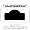 6 X 12 Full Size Aluminum License Plate for Cars and Trucks  Thumbnail