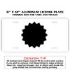 6 X 12 Full Size Aluminum License Plate for Cars and Trucks  Thumbnail