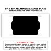 6 X 12 Full Size Aluminum License Plate for Cars and Trucks  Thumbnail