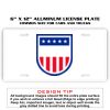 6 X 12 Full Size Aluminum License Plate for Cars and Trucks  Thumbnail