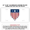 6 X 12 Full Size Aluminum License Plate for Cars and Trucks  Thumbnail