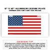 6 X 12 Full Size Aluminum License Plate for Cars and Trucks  Thumbnail