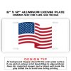 6 X 12 Full Size Aluminum License Plate for Cars and Trucks  Thumbnail