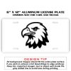 6 X 12 Full Size Aluminum License Plate for Cars and Trucks  Thumbnail