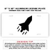 6 X 12 Full Size Aluminum License Plate for Cars and Trucks  Thumbnail