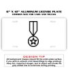 6 X 12 Full Size Aluminum License Plate for Cars and Trucks  Thumbnail