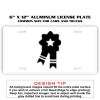 6 X 12 Full Size Aluminum License Plate for Cars and Trucks  Thumbnail