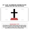 6 X 12 Full Size Aluminum License Plate for Cars and Trucks  Thumbnail