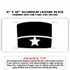 6 X 12 Full Size Aluminum License Plate for Cars and Trucks  Thumbnail