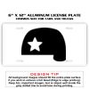 6 X 12 Full Size Aluminum License Plate for Cars and Trucks  Thumbnail
