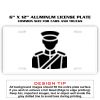 6 X 12 Full Size Aluminum License Plate for Cars and Trucks  Thumbnail
