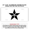 6 X 12 Full Size Aluminum License Plate for Cars and Trucks  Thumbnail