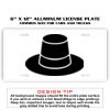 6 X 12 Full Size Aluminum License Plate for Cars and Trucks  Thumbnail