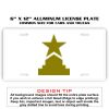 6 X 12 Full Size Aluminum License Plate for Cars and Trucks  Thumbnail