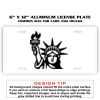 6 X 12 Full Size Aluminum License Plate for Cars and Trucks  Thumbnail