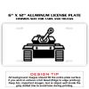 6 X 12 Full Size Aluminum License Plate for Cars and Trucks  Thumbnail
