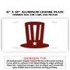 6 X 12 Full Size Aluminum License Plate for Cars and Trucks  Thumbnail
