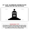6 X 12 Full Size Aluminum License Plate for Cars and Trucks  Thumbnail