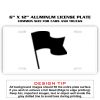 6 X 12 Full Size Aluminum License Plate for Cars and Trucks  Thumbnail